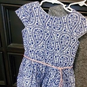 NWOT Carter's blue paisley dress